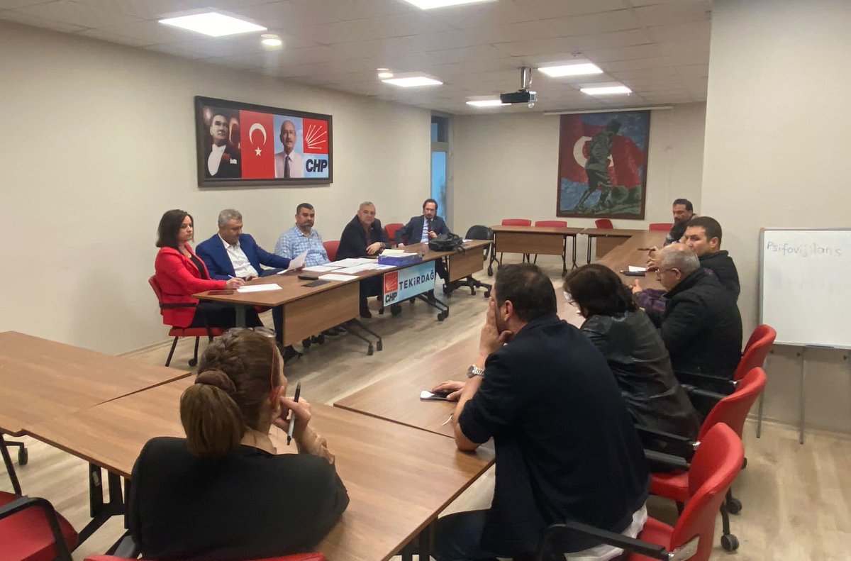 Cumhuriyet Halk Partisi Tekirdağ  İl Seçim Koordinasyon Kurulu toplantısını gerçekleştirildik.