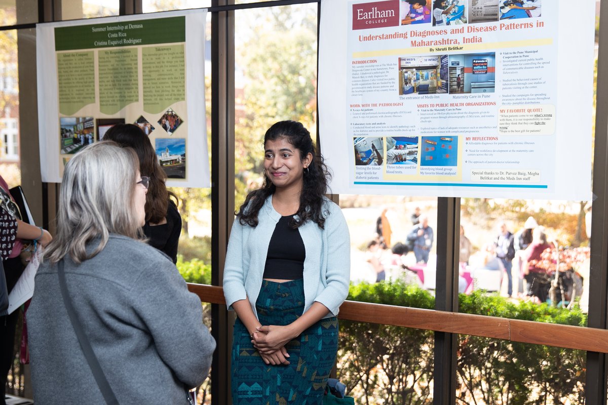 For the 70% of students who participate, off-campus studies are some of the most impactful programs. Today at Epic Expo, Earlhamites shared their Epic discoveries, which are enriched by support from friends like you. ❤️  #EarlhamDay #ForGood

givecampus.com/e3bp0m