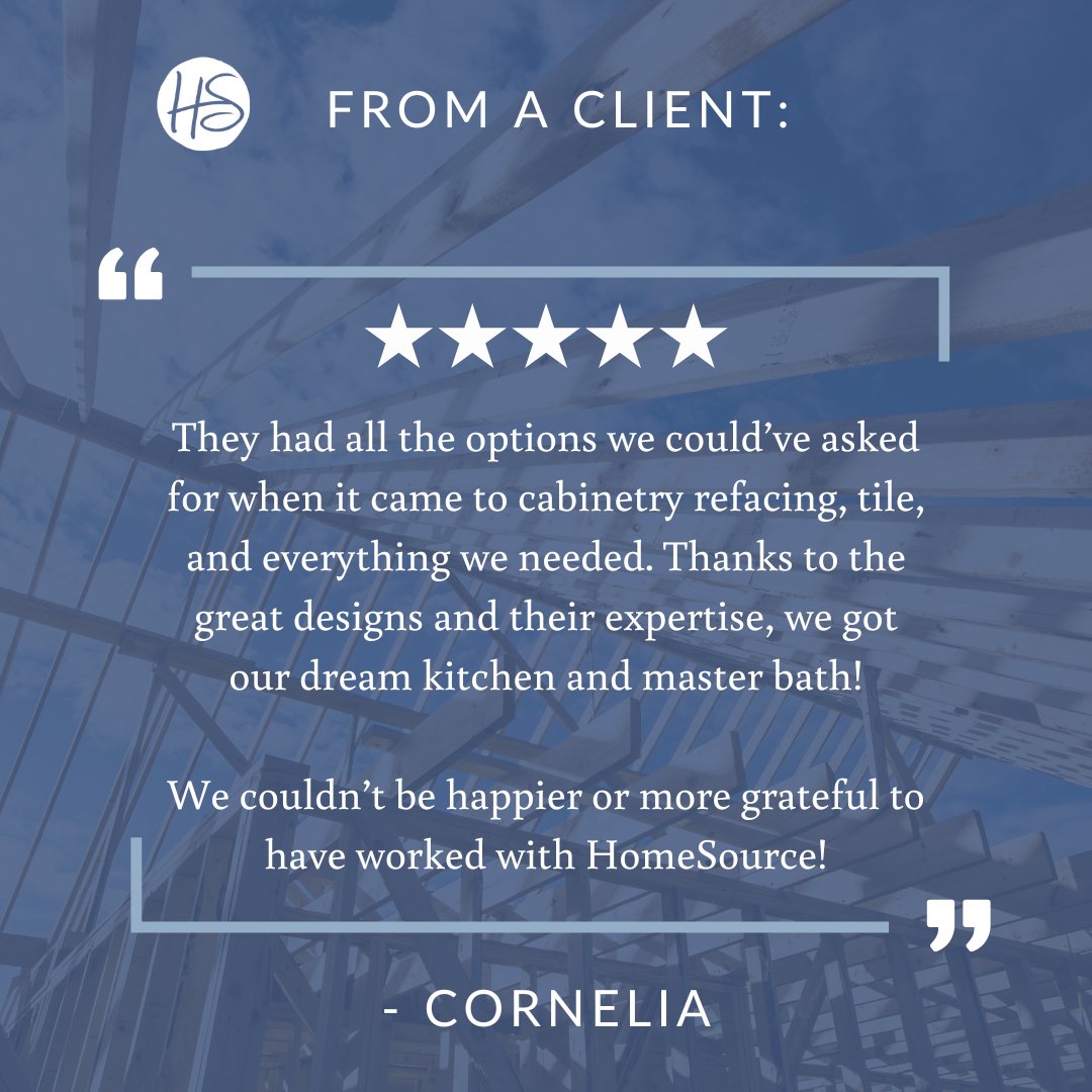 the_homesource's tweet photo. Cornelia, thanks for the wonderful review on Google! 🤩

Our favorite part, which we didn't have room for in the graphic, was when you said, "They were also all lovely humans (which makes a big difference when you’ve got folks working in your home!" https://t.co/Xo0HvFRRQ0