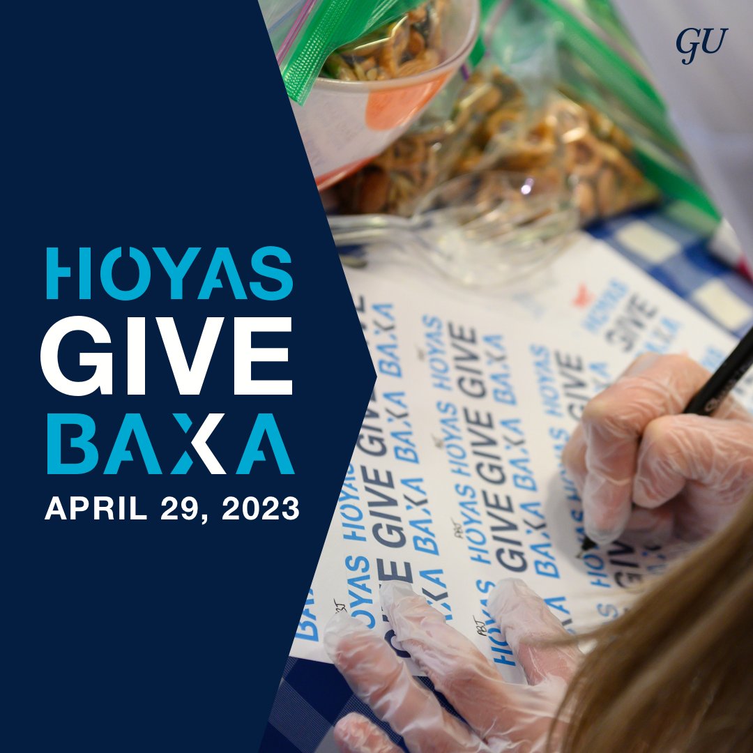 📢Volunteers Needed 📢 | Join us on the 10th Annual Hoyas Give Baxa as we help teachers stock classrooms by packing supply bags for the Wake County Tools4Schools store. Lend a hand from 9-10 a.m. on Saturday, April 29 in Apex: secure.advancement.georgetown.edu/s/1686/alumni/…