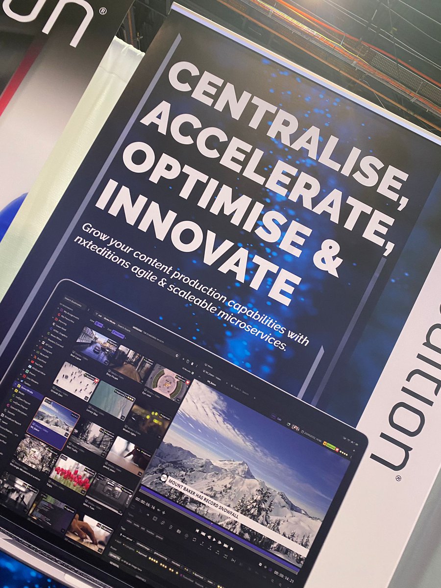 nxtedition's tweet photo. It is already the final day of #NABShow! If you haven't had a chance to see how #nxtedition is revolutionising the workflow of the future, come and visit us today at booth C1819! #microservices #virtualassets #AI #nxt #storytelling @NABShow @NABAmplify https://t.co/MBvfF3UukD