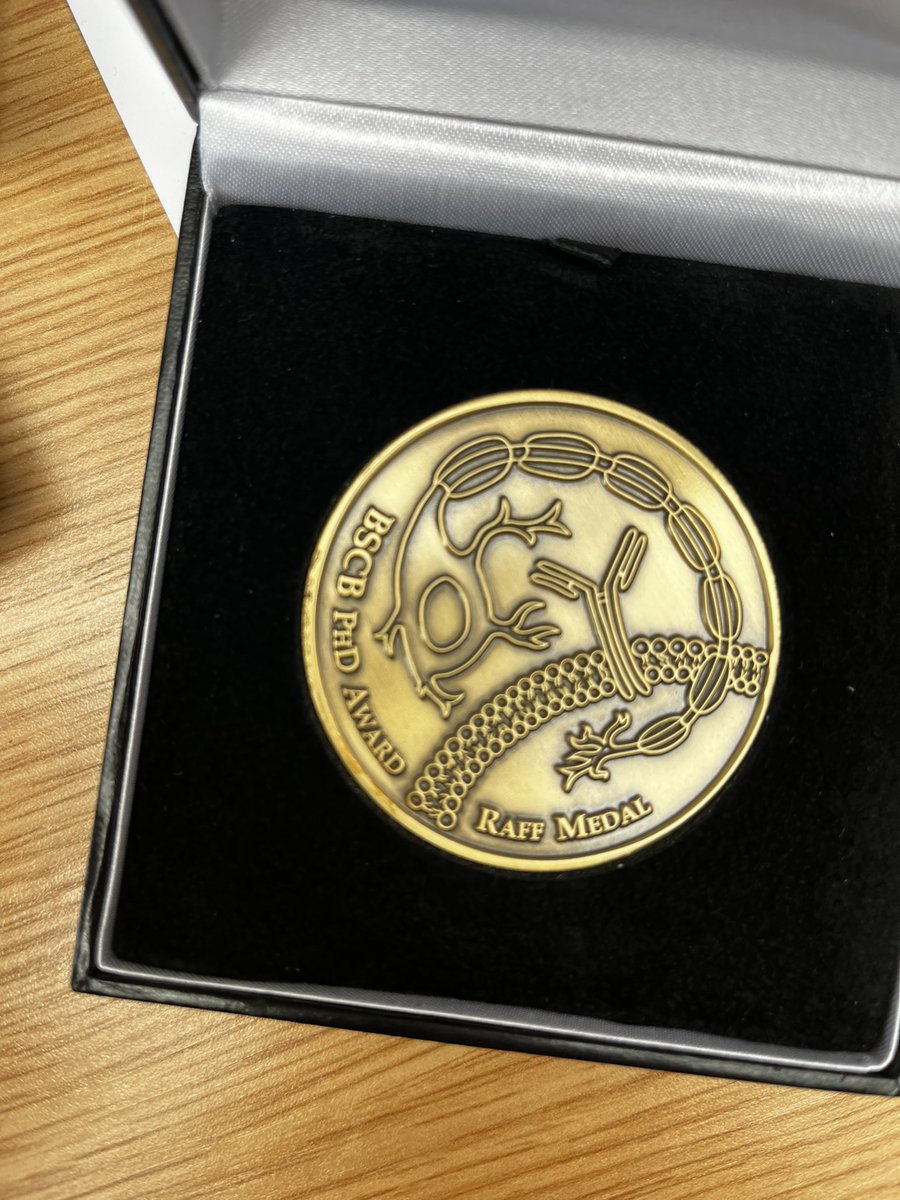 emilyxlucas's tweet photo. had the enormous privilege of chairing @Luka_polyA โs brilliant talk today and presenting her with the @Official_BSCB Raff medal which recognises research excellence in PhD students in cell biology. Congratulations Luka! #DynamicCellV #BiochemEvent @BiochemSoc https://t.co/fFJ6J9vd2u