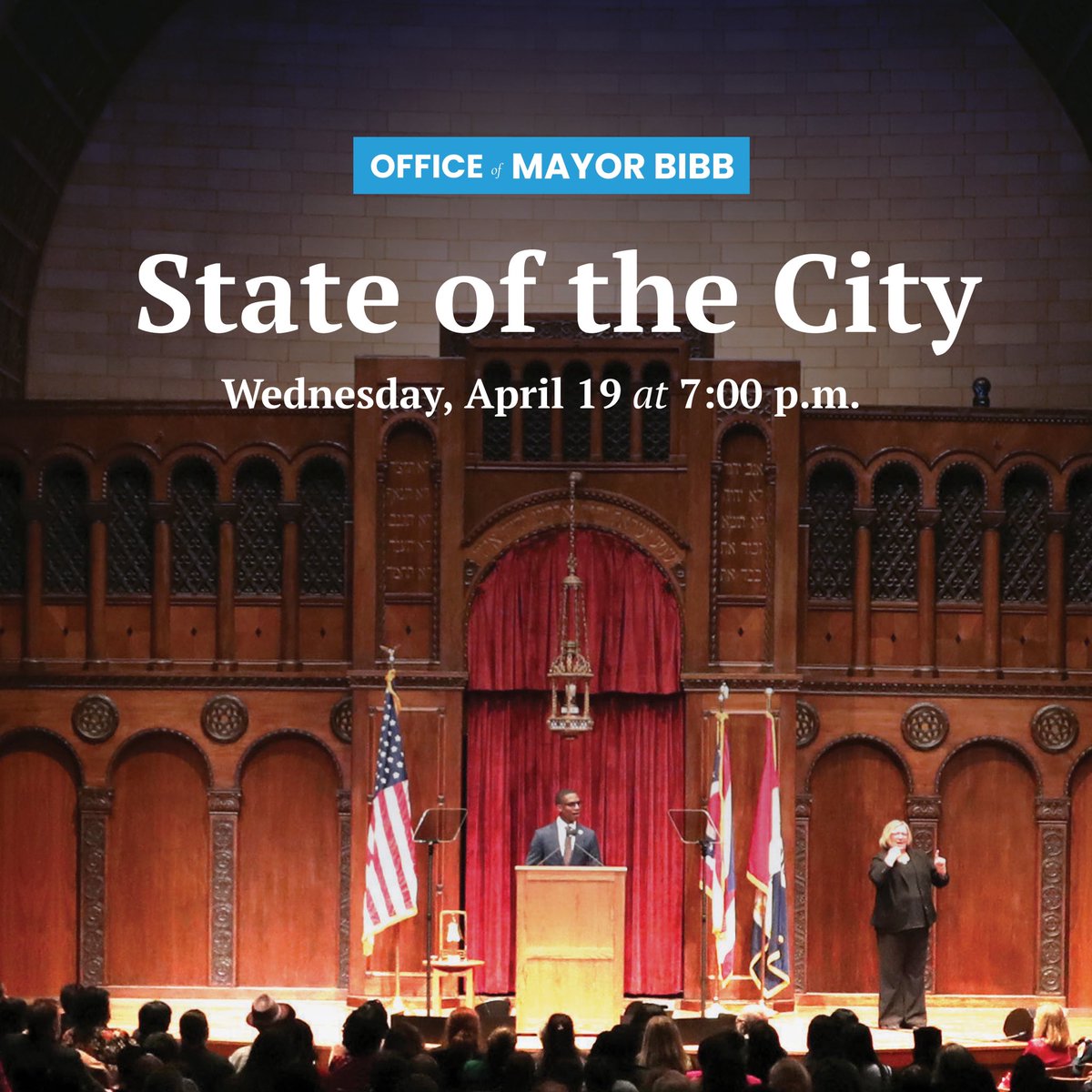Tonight, <a href="/MayorBibb/">MB</a> will deliver the 2023 State of the City address at 7 p.m. Register at cityclub.org to watch the livestream.