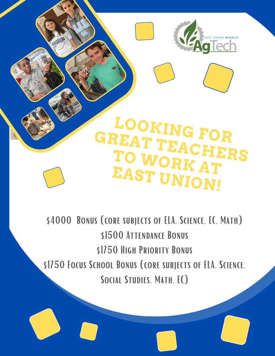 East Union Middle School on Twitter "Join us and be part of TeamUCPS