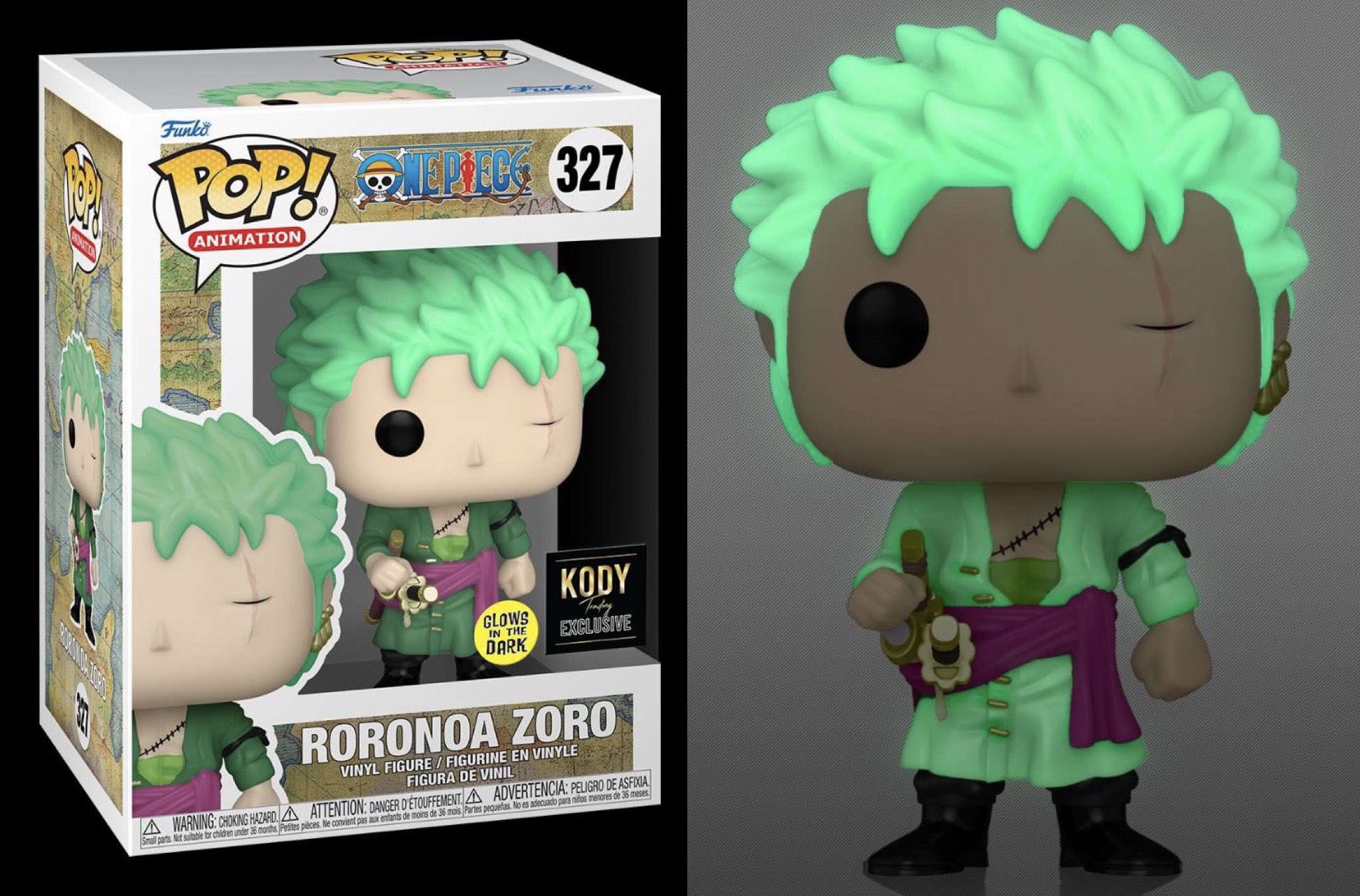 Funko POP Animation One Piece - Roronoa Zoro green