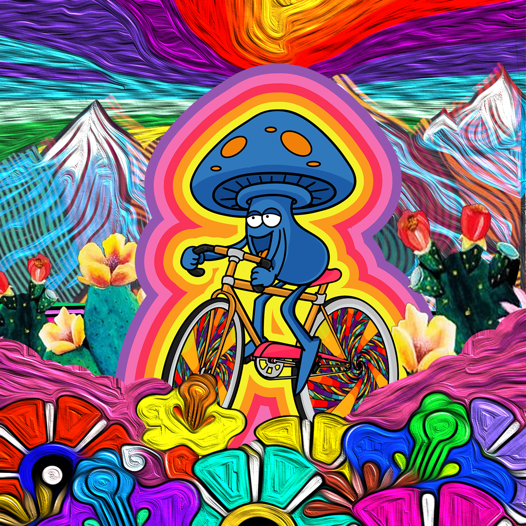 Today we honor the incredible discovery of LSD by the legendary #AlbertHoffman on this day, Also known as #BicycleDay. Let's take a ride through the colorful and mind-bending world of #psychedelics , and pay tribute to the man who kickstarted a revolution in consciousness 🙌