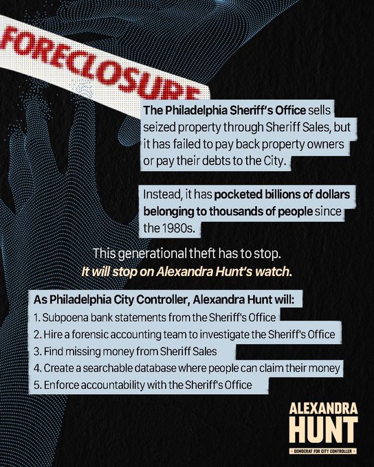 Here&rsquo;s my plan on how I&rsquo;m going to tackle the money leak in the @PhilaSheriff Office as City Controller