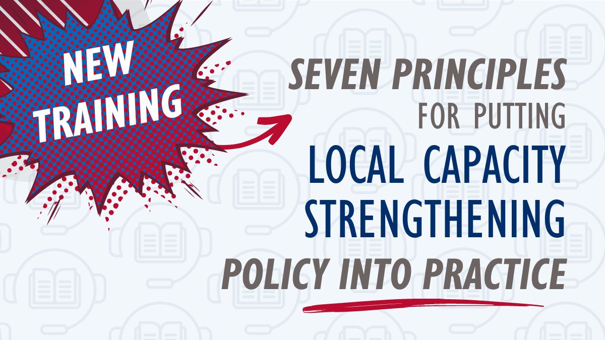 USAIDLearning's tweet photo. Local Capacity Strengthening (LCS) is about ensuring that local partners:
✅Define visions for success
✅Gain agency in their communities
✅Lead #SustainableDevelopment efforts

Explore this 🆕 #LearningLab training, on putting LCS policy into practice ▶ https://t.co/ZAySUxKglW https://t.co/tYyY7UwXKA