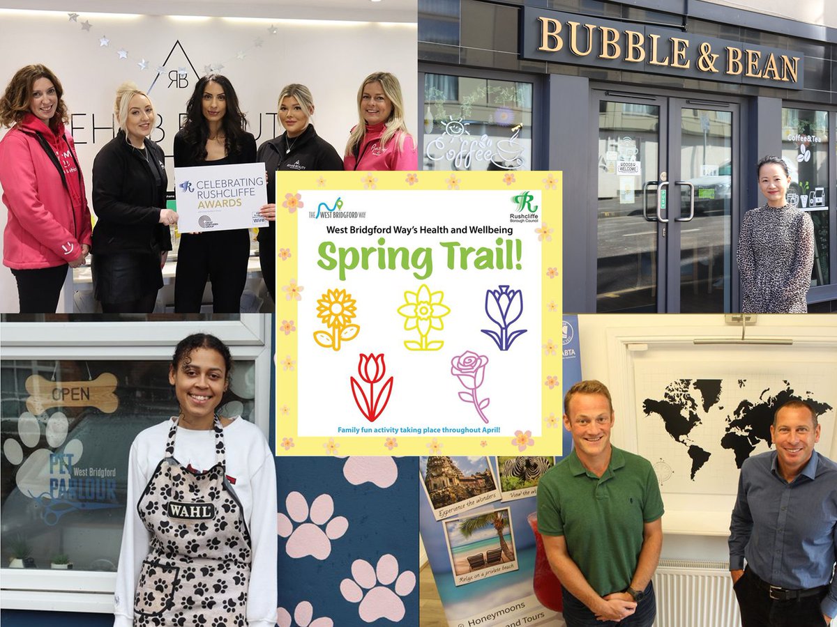 🌷🌻| Shoppers in #WestBridgford can discover hidden health and wellbeing gems, uncover seasonal special offers and promotions and win kids’ prizes with @WestBWay's Spring Trail! Find out how to take part 👉 bit.ly/3UaZRKZ @FruitBasketWB @Rehab_Studio @cheryl_kevin