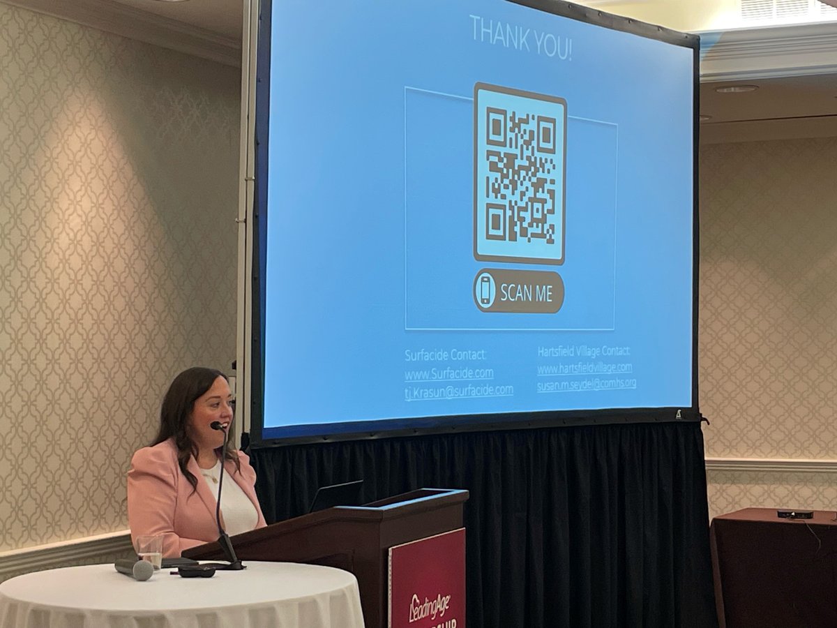 SurfacideUVC's tweet photo. Big shoutout to one of customers for an outstanding presentation on how Surfacide has made a positive impact in their continuing care retirement community. Thank you for sharing your story!
#LeadingAge23 #uvcdisinfection #hellohelios https://t.co/b74YZVERmI