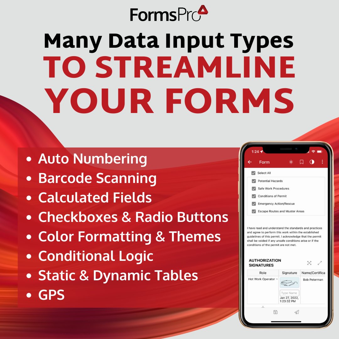OmniByteTech's tweet image. Say goodbye to manual data entry and streamline your forms processes with FormsPro! 📝💨 Our advanced data input types make form filling a breeze. 🚀 Save time and improve efficiency with FormsPro! #FormsPro #FormAutomation #DataInputTypes #StreamlineProcesses