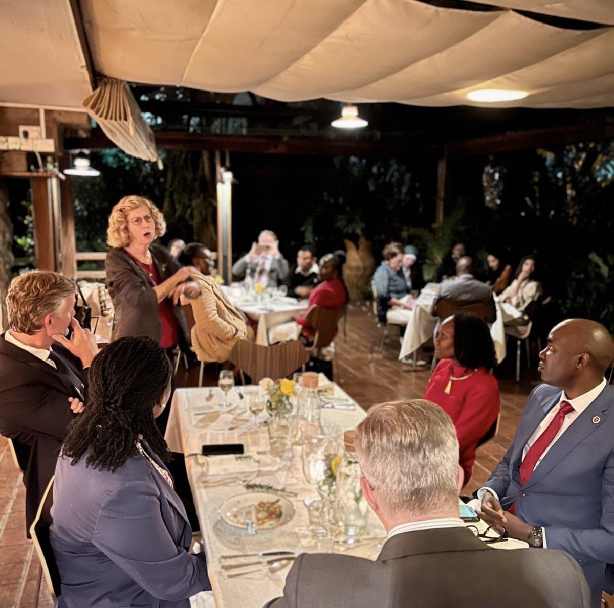 Great &amp; inspiring conversations last evening during Dine-for-Climate event hosted by Danish Amb. @olethonke and CS Environment @HonTuya at the Amb's residence in preparation for Africa Climate Action Summit scheduled for September in Nairobi 🇰🇪