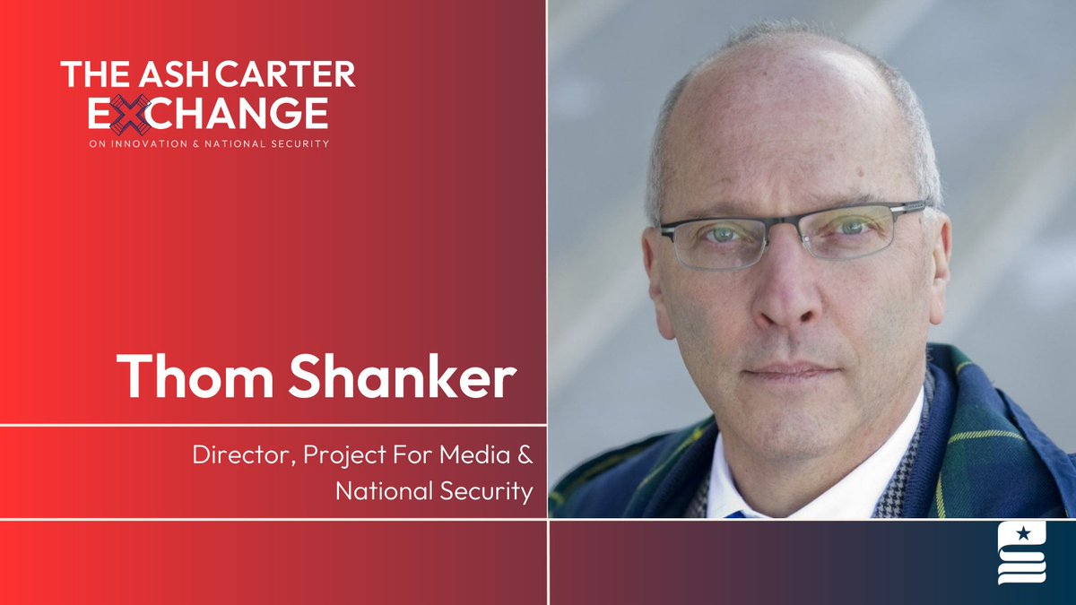 📣SPEAKER ANNOUNCEMENT📣

We are thrilled to announce that @ThomShanker will be speaking at the #CarterExchange23. Register to attend in person or virtually here: scsp.ai/event/carter-e…