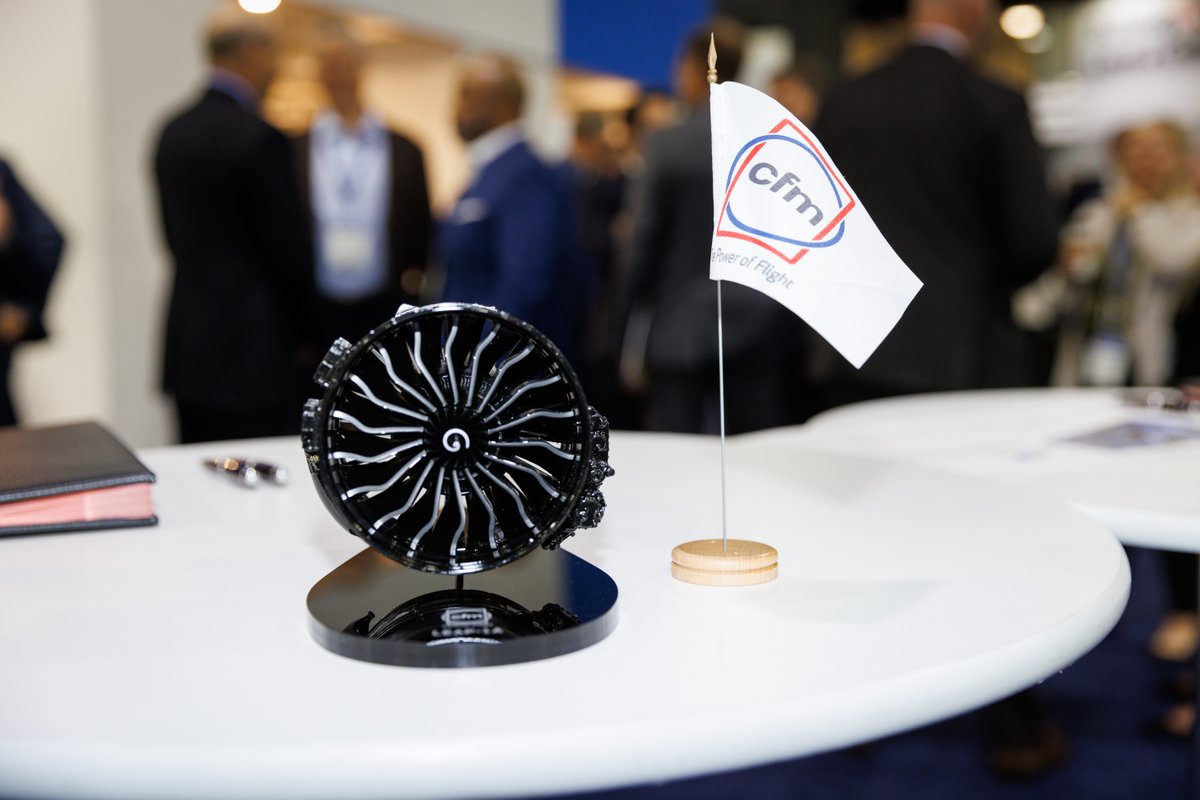JM_entertainmen's tweet photo. CFM_engines: [Celebration] On the occasion of the MRO Americas, CFM International and @StandardAero celebrate the CFM Branded Service Agreement (CBSA) for #CFMLEAP-1A and #CFMLEAP-1B engines signed earlier in the year. #MROAmericas #MROAM
➡️ … https://t.co/tRtq7xQodN