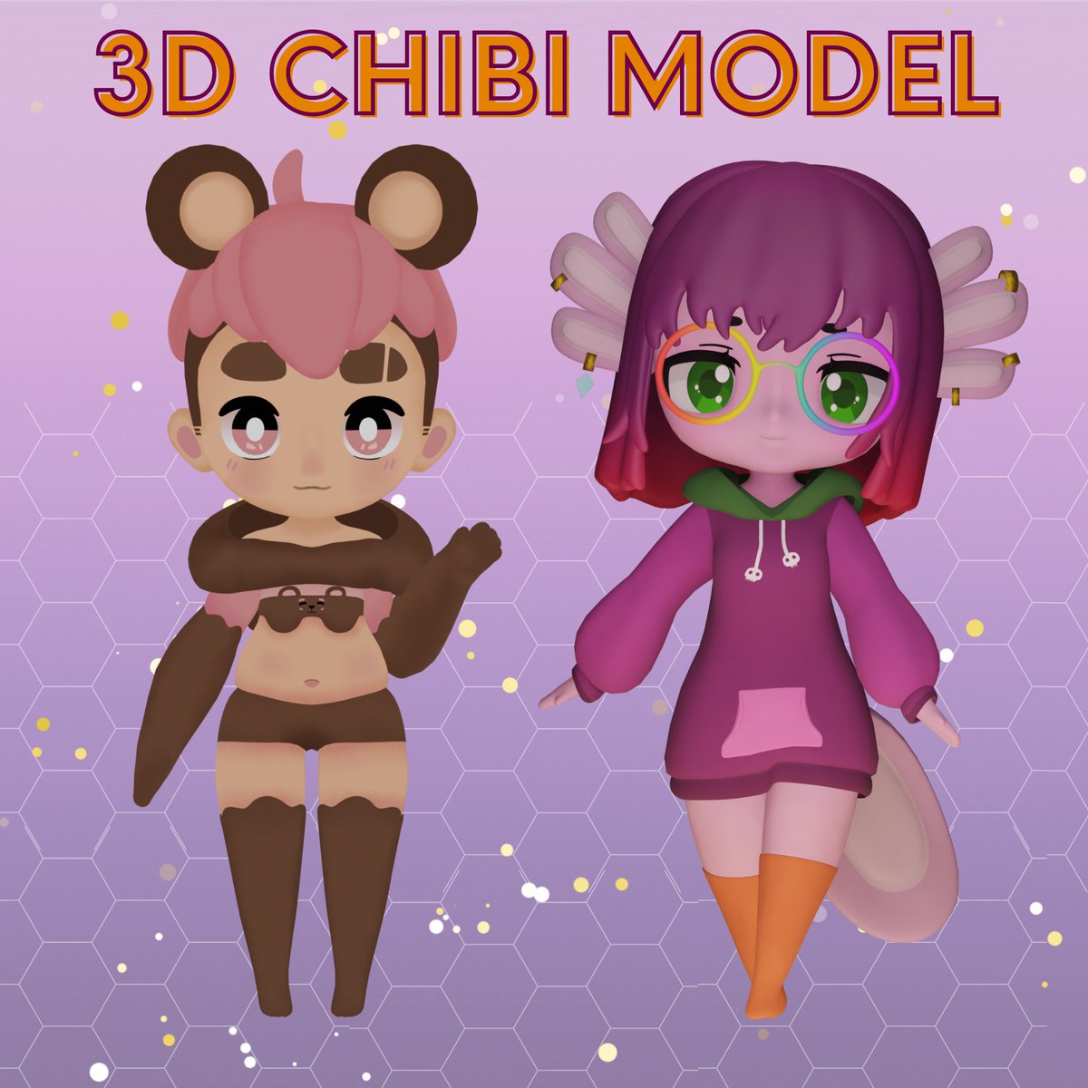 ✨3D Chibi Model Raffle✨
For all the love and support I've gotten, I'm doing a simple 3D Chibi Model raffle once I reach 1K followers!

$300+ value!

To enter:
🎨Follow
🎨Like &amp; Retweet
🎨Drop your OC

Raffle closes when I reach 1K!!

(#Vtuber #VTuberUprising #VtuberModel #b3d)