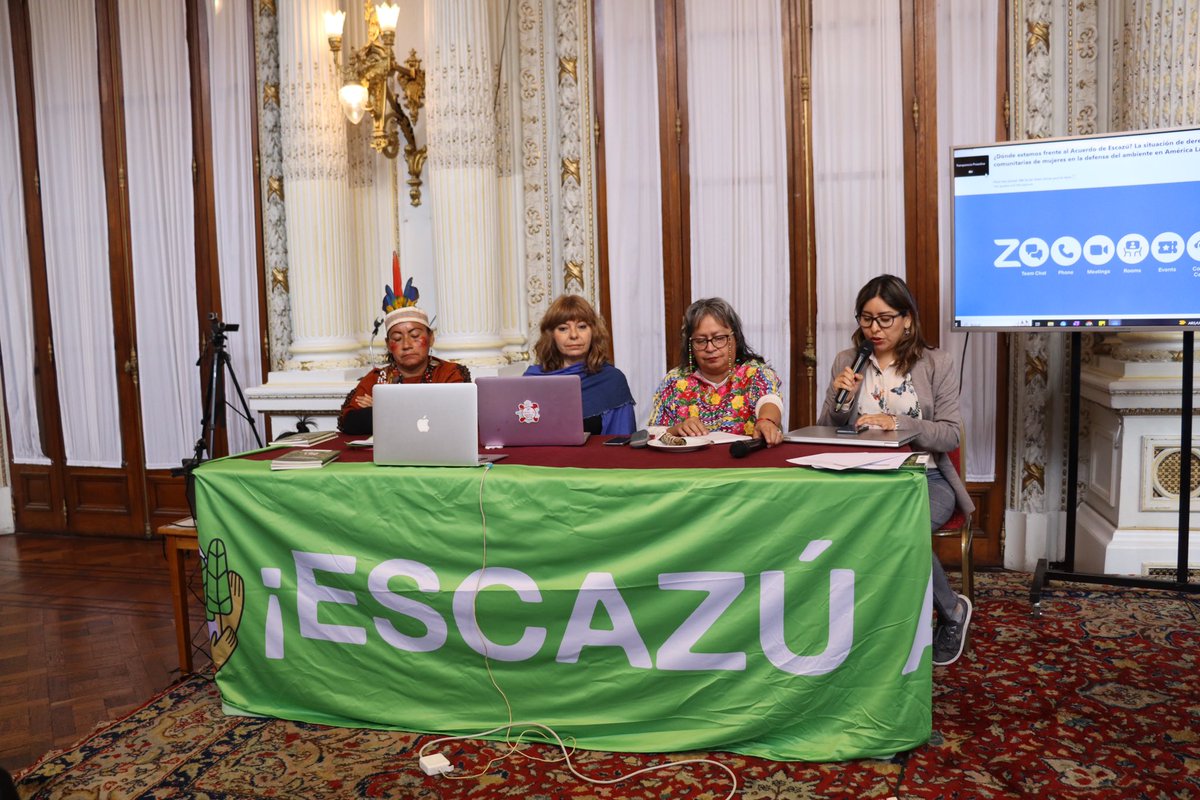 RedEscazuAhora's tweet photo. #Evento 📷
#COP2AcuerdoDeEscazú
▶️¿Dónde estamos frente al Acuerdo de Escazú? La situación de derechos humanos, experiencias comunitarias e incidencia de mujeres en la defensa del ambiente en América Latina y el Caribe.
🔗Únete: https://t.co/KBlS4etm7H https://t.co/JBIxnOndRx