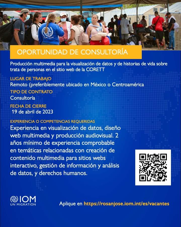 coalicioncorett's tweet photo. Convocatoria para consultoría OIM https://t.co/slk6kOoKmL