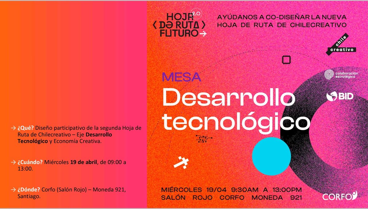 huichalaf's tweet photo. Participando en mesa de conversación para el Desarrollo tecnológico organizado por @Corfo 

Fui invitado a la mesa específica de inteligencia artificial
Es una conversación multisectorial que impulse ideas y propuestas para que el Estado fomente https://t.co/oAw933j9iF