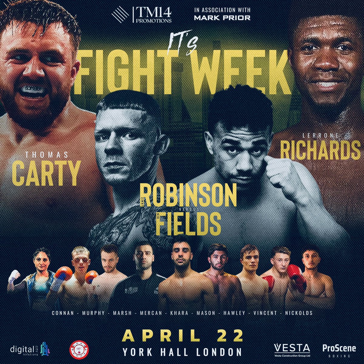 tm14promotions_'s tweet photo. Only a couple of days to go!!⏳
It’s going to be a great night of boxing!!
This is not one to miss!! 😤
Ticket link in bio!
#boxing
#tm14 https://t.co/6v67HI68zR