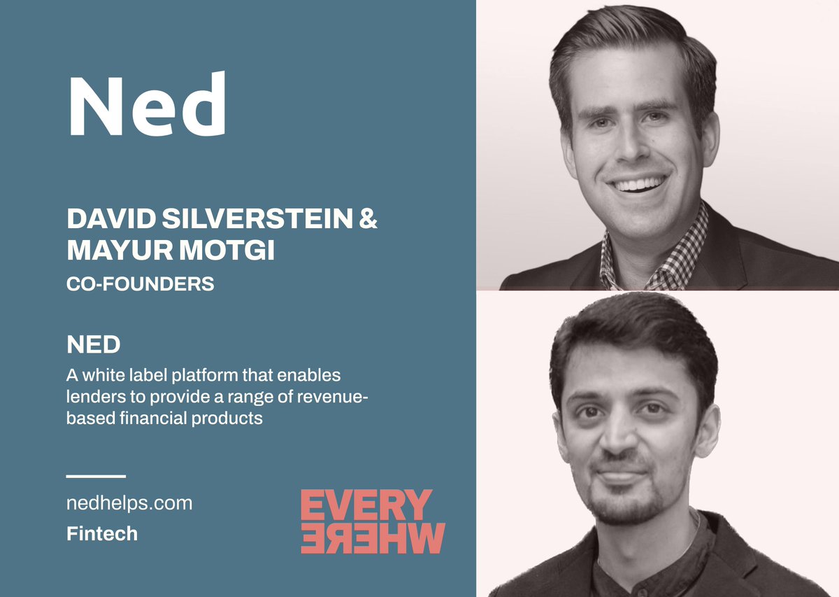 EverywhereVC's tweet photo. Access to capital is crucial for economic development &amp; @Nedhelps is providing #lenders with white label #infrastructure so they can innovate &amp; grow. Co-founders @Dave_Silver1 &amp; @mayurm raised $1.6M to help lenders serve more #borrowers. 

Read more➡️: https://t.co/CZiTwSfaVr https://t.co/wsP5OcsiZL