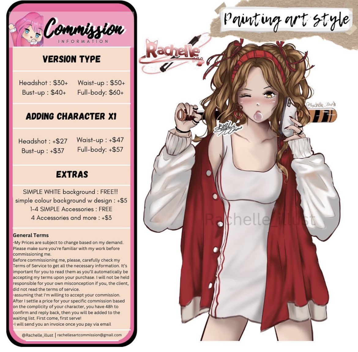 Rachelle_illust's tweet photo. If anyone’s looking for an anime artist feel free to hit me up as my Commission are open rn ! 🫶🏻🥰

#digitalartist #digitalart #commissionopen #art #drawing 
#commissionart #commissionsopen https://t.co/Su9GKRjKz2
