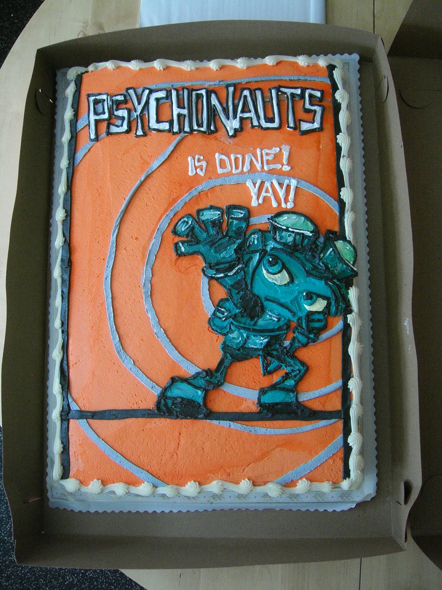 TimOfLegend's tweet photo. On this day, EIGHTEEN YEARS AGO, Psychonauts was released into the wild! Happy Birthday, Psychonauts! Thanks to everyone who played it, everyone who made it, and everyone who hasn't played it yet but will finally get around to it now that they've seen this tweet! 🧠🧡🎂 https://t.co/rhYtMtYMA6