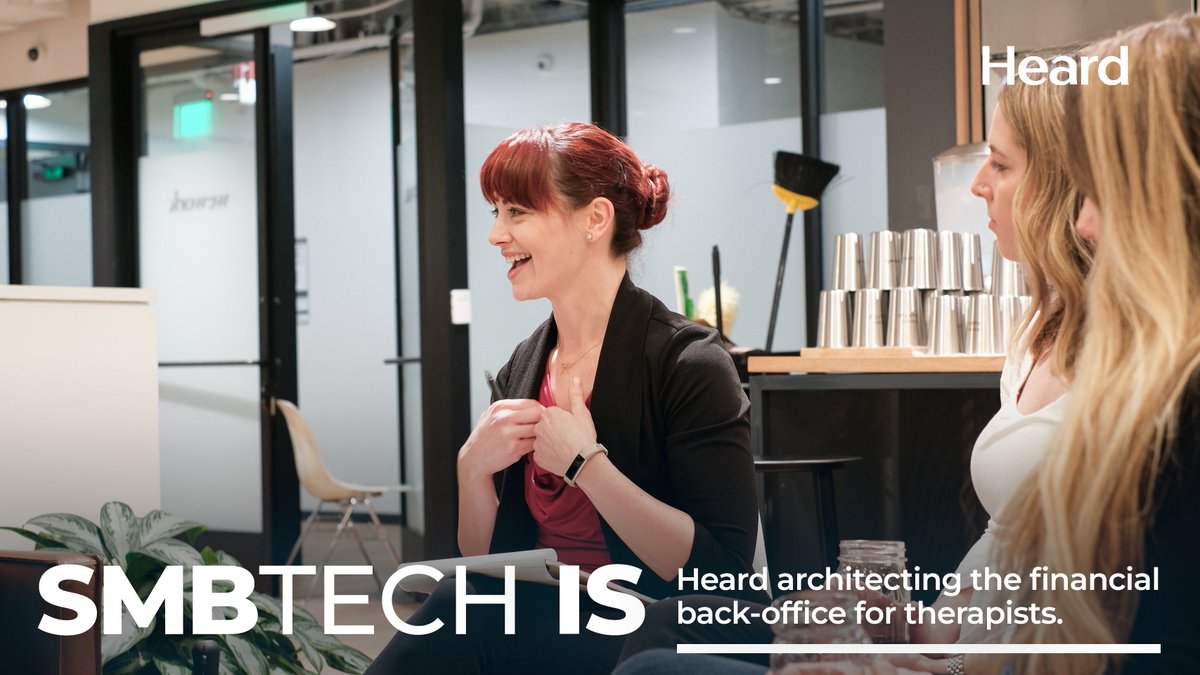 notablecap's tweet photo. #SMBTechIs Heard architecting the financial back-office for therapists.

@joinheardinc @andrewjriesen @vvicli https://t.co/rVbWR2UT04