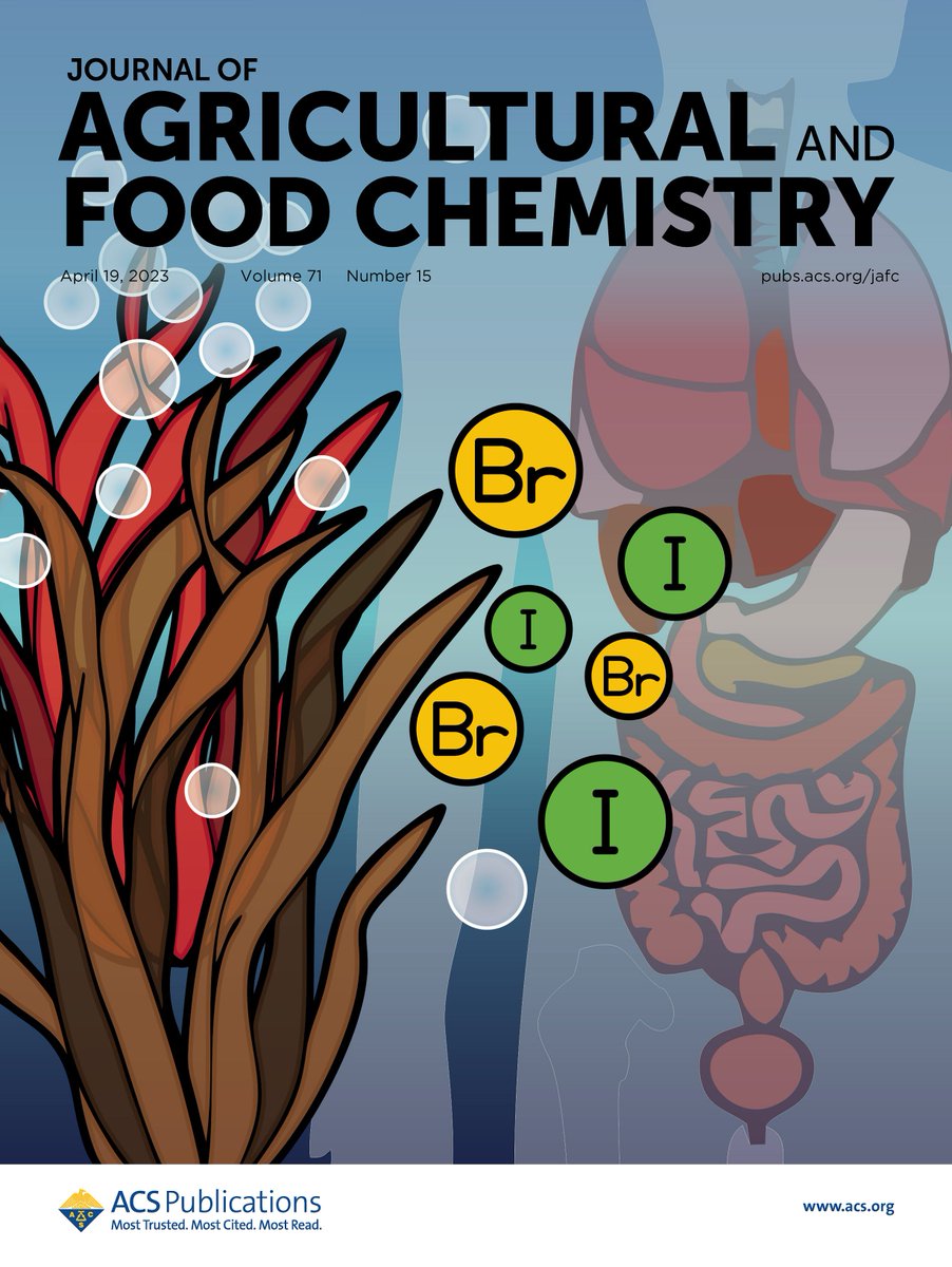 JAgFoodChem's tweet image. Issue 15 of #JAFC is now online!

Our front cover this week presents a new analytical strategy for #bioaccessibility evaluation of bromine and iodine from edible seaweeds. Read the article at go.acs.org/4zm
