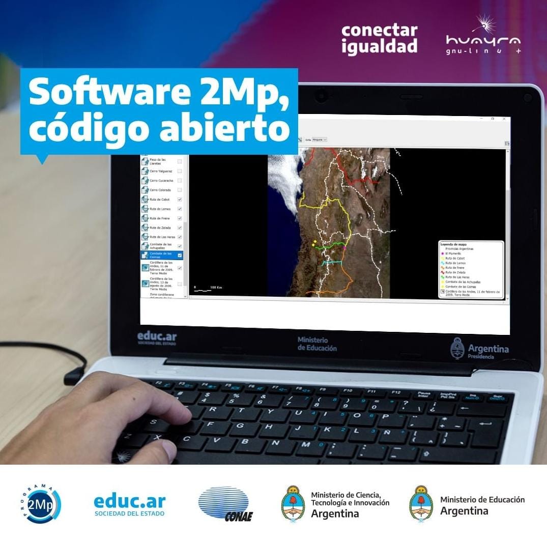 HuayraLinux's tweet photo. EDUCACIÓN ESPACIAL EN CONECTAR IGUALDAD 🛰️✨🎉
@EducarseAr y @CONAE_Oficial acordaron publicar bajo licencia de código abierto el #Software2Mp el cual vienen desarrollando desde 2007. https://t.co/vgV6h6r0I8