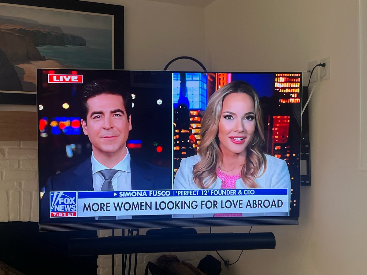 FuscoSimona's tweet photo. You’re truly on Fox News Jesse Watters show https://t.co/BvSJBuIIen