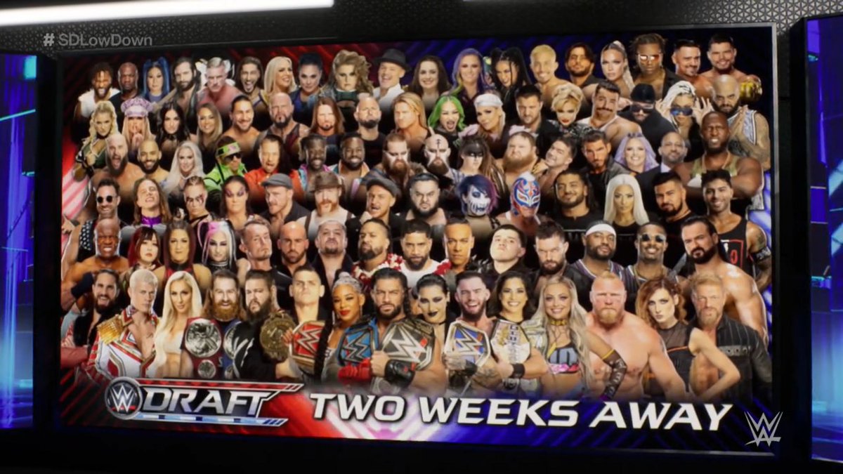 WrestleRant's tweet photo. For those curious, #WWE is currently promoting this as the #WWEDraft pool for this year.

I assume injured talent will not be drafted, though Edge and Charlotte Flair are listed despite being inactive since #WrestleMania. https://t.co/Zqbrmh0BhT