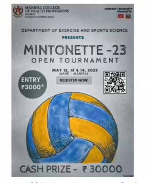 Greetings from Department of Exercise and Sports science, MCHP,  MAHE, Manipal