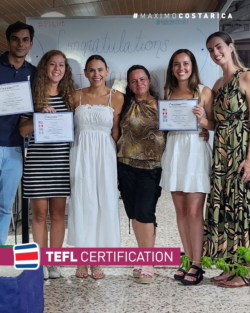 maximoabroad's tweet photo. Congratulations to our amazing TEFL graduates at #MaximoCostaRica, who have officially become certified English teachers at our institute in the stunning beach town of Manuel Antonio! 🏖 Your hard work and dedication during the course have paid off, and we're thrilled to see … https://t.co/yEczAIKzQI