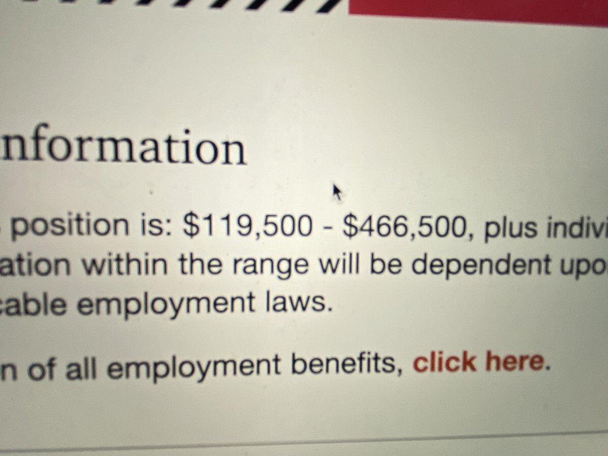 This pay range disclosure for a job posting absolutely sent me.