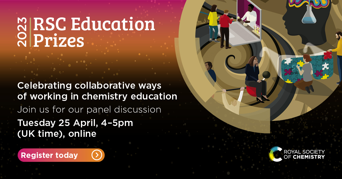 Our 2022 RSC Education Prize Winners found that working collaboratively led to improved student experience and outcomes.

In this session you’ll hear case studies from some of these winners across primary, secondary and higher education: rsc.li/3KMd0px #Education