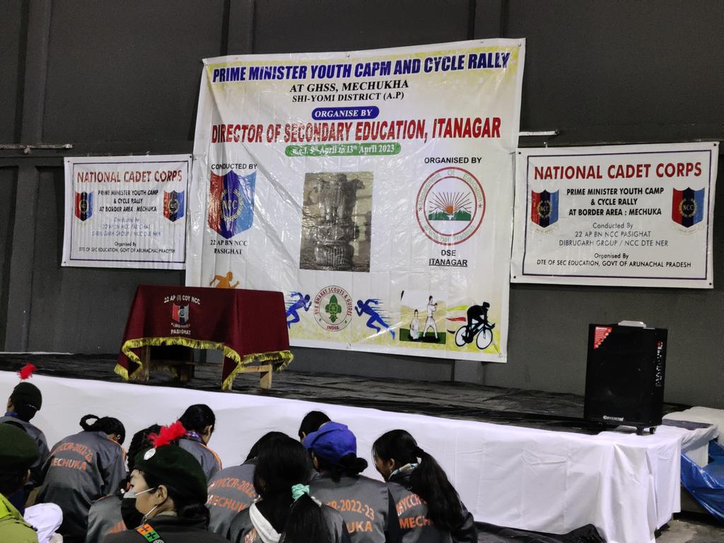 Dulom_K's tweet photo. During first ever Prime Minister Youth Camp &amp; Cycle Rally at Mechuka, Shi-Yomi Distt, Arunachal Pradesh. Gave an interesting presentation regarding Lifestyle Diseases, First aid, HIV/AIDS &amp; Drug Abuse topic to the young future stakeholder of Arunachal Pradesh from various ditt. https://t.co/8NKyWcmwjh
