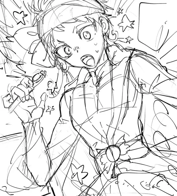 漫画の下描きやけど、ペンをマイクに変えてもいけそう
変えんけど! 