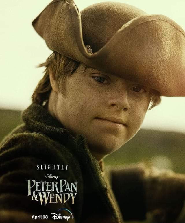GeeksGamersCom's tweet photo. Disney introduces their first actor with Down Syndrome in a prominent
role, Noah Matthews. The actor plays Sligthly, the leader of the lost boys from Neverland. https://t.co/TsQbwgeBO5