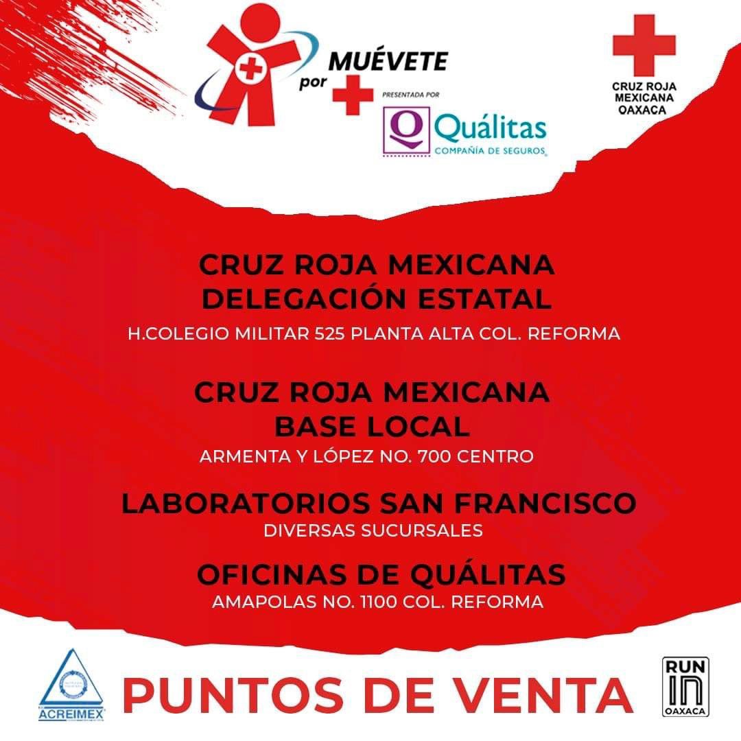 RunInOaxaca's tweet photo. 🤩 ¡Inscríbete aquí!

🫶🏼Recuerda que el 100% del donativo será a beneficio de Cruz Roja Oaxaca.

🏃🏻🏃🏻‍♀️Compartamos en familia de muy buenos kilómetros en la carrera atlética Muévete por Cruz Roja, presentada por Quálitas!
#Quálitas #Running #kilometros #runintime #Oaxaca https://t.co/6giPpgZXTi