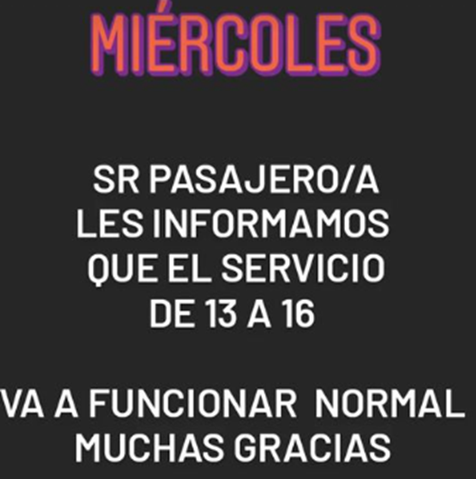 linea_126's tweet photo. Les informamos que el servicio de hoy Miercoles 19/04 va a funcionar normal https://t.co/dMwwQJ6ZuX