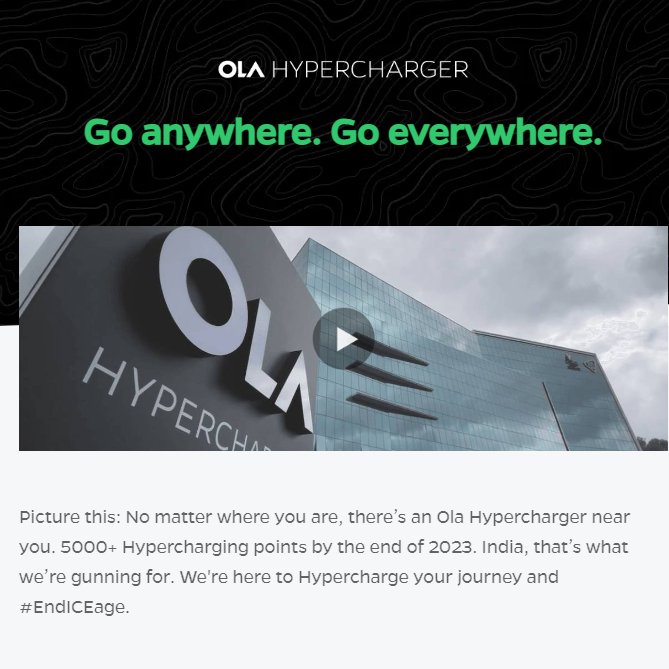OlaElectrick's tweet photo. OLA Deleted the sentence "5000+ Hyper Charging points by the end of 2023" removed from the website within 48 hours
#CaughtCheating #OLAElectric #misleadingvideoalert #India #ElectricVehicles https://t.co/k1VQ6vSPsu