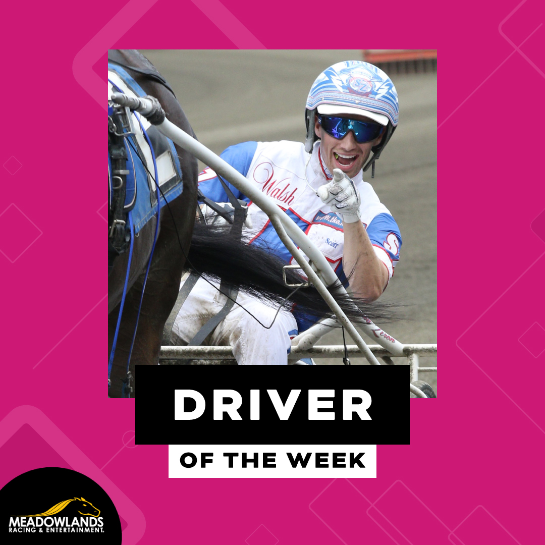 TheMeadowlands's tweet photo. Our Driver of the Week (4/14)
@scottzeron
πΈ9: 3-3-0 .519
πΉSaturday Triple
πΈ$586.20 Daily Double
#DriverOfTheWeek #HarnessRacing #PlayBigM https://t.co/qfRbux9ZhV