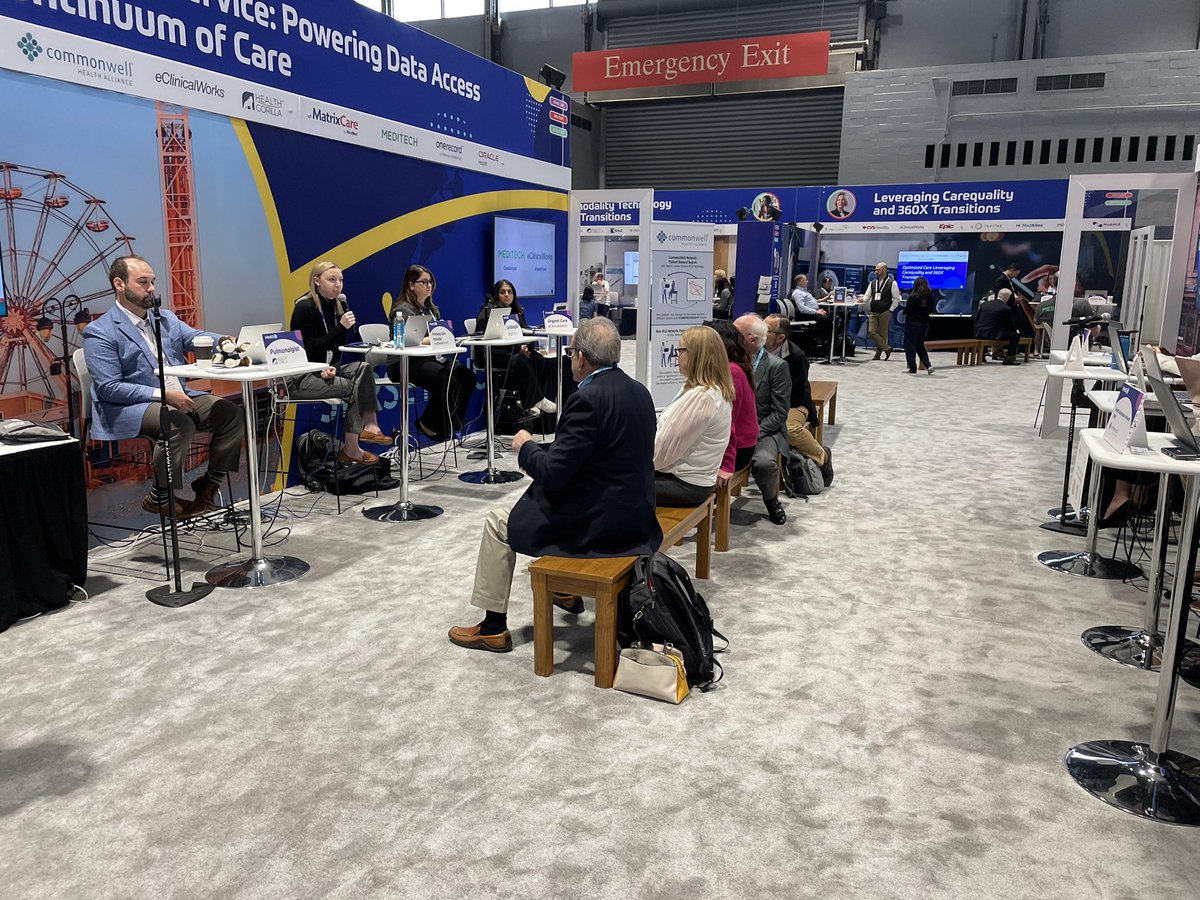 First demo of the day in progress. See CommonWell services in action at the HIMSS Interoperability Showcase. #HIMSS23 #InteropDoneRight

<a href="/MEDITECH/">MEDITECH</a> <a href="/athenahealth/">athenahealth</a> <a href="/healthgorilla/">Health Gorilla</a> <a href="/eClinicalWorks/">eClinicalWorks</a> <a href="/MatrixCare/">MatrixCare</a> <a href="/OracleHealth/">Oracle Health</a> <a href="/OneRecord/">OneRecord</a>