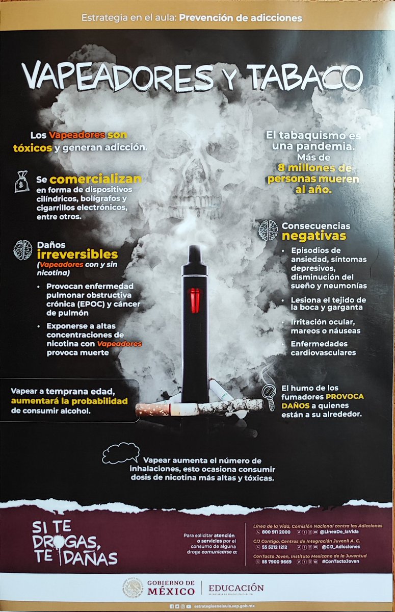 AcademicaIPN's tweet photo. Te invitamos a seguir la transmisión de la Campaña Nacional Preventiva contra las Adicciones: "Si te drogas te dañas"
👉 https://t.co/x2L4RdELrJ
@dems_ipn
@DES_IPN 
@Polivirtual_IPN 
@IPN_DFIE https://t.co/mKpTKc9oXZ