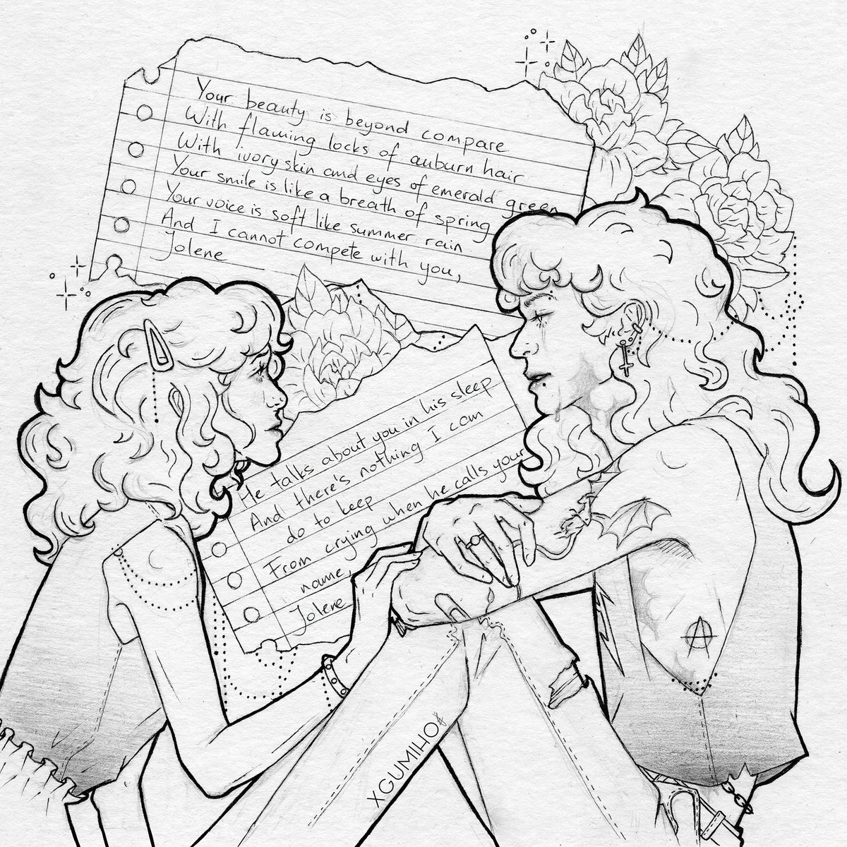jul2ja's tweet photo. my stranger things &amp; steddie art thread 🖤🧵

tw for blood and mild gore in some of the drawings https://t.co/rTljjCVfNF
