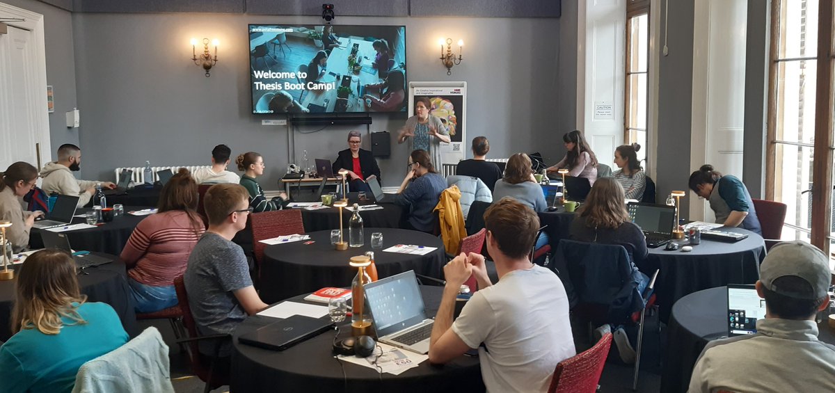 SWBio_DTP's tweet photo. Just coming to the end of our 3 day Thesis Boot Camp with @DrPetaFreestone 

Some much needed protected time away from distractions @EngineersHouse 

So impressed with how super-focused everyone has been! https://t.co/fafOiJBWoM