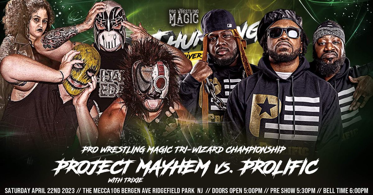 TheIsaiahWolf's tweet image. We got a BUSY weekend @Battleclubpro and then title defense at @WrestlingMagic....
Entering to the Summer of #PROLIFIC strong 

#AmericanGangsta #GoldStandard #HeavyHitter #MzWhatThatLariatDo #ProWrestling #BQE #NYC