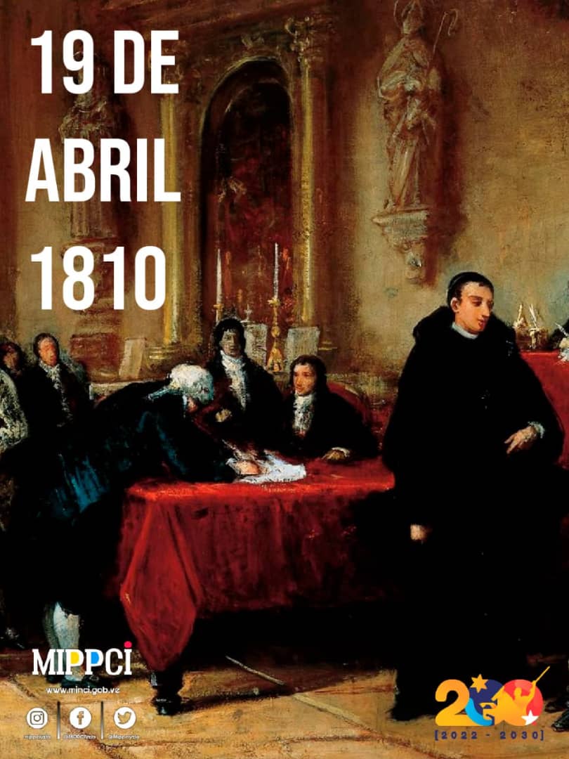 #19Abr| 🇻🇪 📢 ¡ETIQUETA DEL DÍA!▶️ #GestaIndependentista ¡Pueblo en defensa de la Patria, históricamente!
