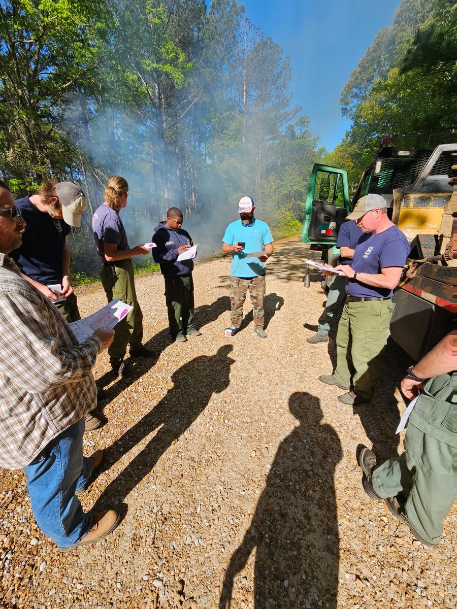 andyqp3's tweet photo. On-site for a prescribed burn at southern end of Holly Springs National Forest this morning. Approximately 530 acres.  @NWSMemphis https://t.co/ktVNDRQaZp