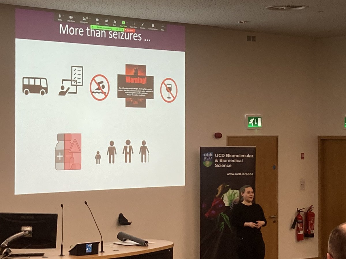 mcclean_siobhan's tweet image. #UCDEngage series begins with Theresa Ayer’s exciting talk “The Calm before the Storm” preventing epilepsy after brain trauma. 
Epilepsy is more than seizures and her work focuses on how to prevent it. 
@UCD_SBBS